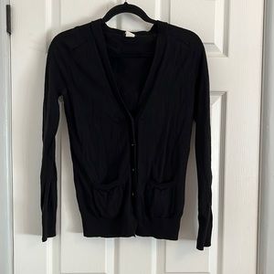 Black JCrew 100% wool sweater. Size small.